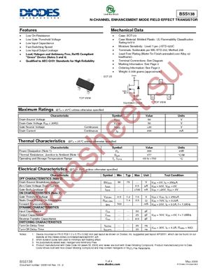 BSS138-7 datasheet  